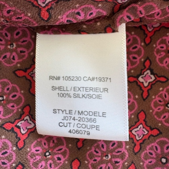 Joie 100% Silk Blouse | Size Large - Picture 6 of 7